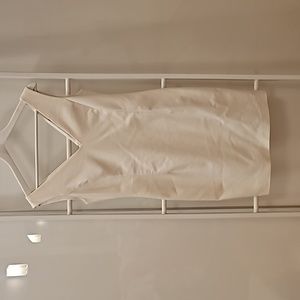 White sleeveless short dress S
